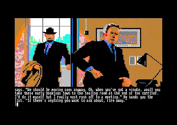 Corruption (UK) (128K) (2 faces) (1988) (Version 6128) screen shot game playing